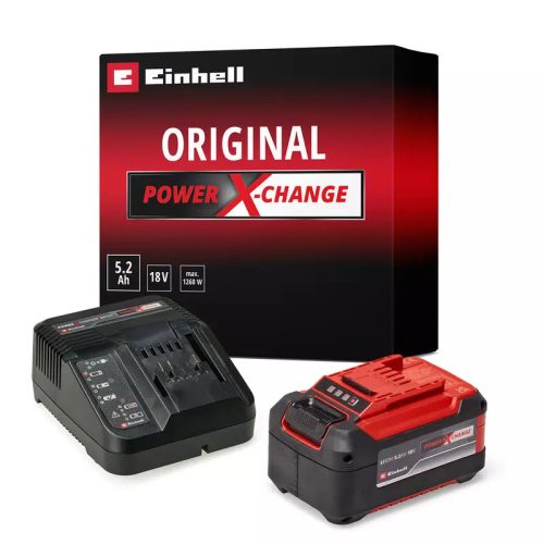 Einhell 5,2 Ah 18V Power X-Change Starter-Kit akku+töltő